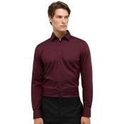 Mens Structured Slim Shirt - Burgundy - 41 image