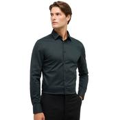 Mens Structured Slim Shirt - Dark Green - 39 image