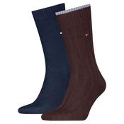 Mens 2-Pack Structure Rib Socks - Chocolate Brown - 6-8 image