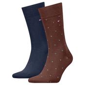 Mens 2-Pack Dot Socks - Chocolate Brown - 6-8 image