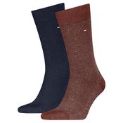 Mens 2-Pack Herringbone Socks - Chocolate Brown - 6-8 image