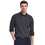 Mens Cotton Half-Zip Jumper - Charcoal - S image