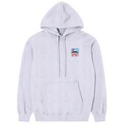 Mens Sunset On Fuji San Hoodie - Grey Marl - XS
