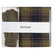Tartan Scarf &amp; Glove Gift Set - Olive - One