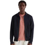 Mens Geller Full Zip Cardigan - True Navy - S