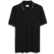 Mens Elton Polo Shirt - Black - XS