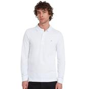 Mens Blanes Long Sleeve Polo Shirt - White - XS image