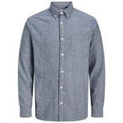 Mens Brook Twill Solid Shirt - Night Sky - XS
