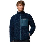 Mens Winter Pass Reversible Full Zip Fleece - Everblue/Peaked Tonal - S
