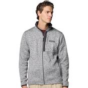 Mens Sweater Weather Full Zip Jacket - Grey Heather - S