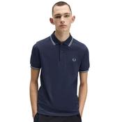 Mens M3600 Twin Tipped Polo Shirt - Dark Airforce/Light Ice/Bay Leaf - XS image