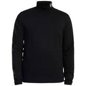 Mens Edward Roll Neck Jumper - Black - S image