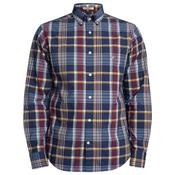 Mens Regular Fit Classic Poplin Check Shirt - Persian Blue - S image