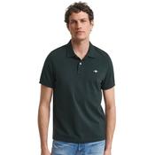 Mens Regular Fit Shield Pique Polo Shirt - Tartan Green - 3XL image