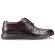Mens Flight 25 Leather Brogue Shoes - Burnt Brown - 8 image
