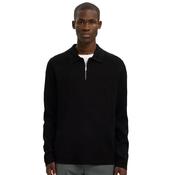 Mens Teller FN Relaxed Half-Zip Polo - Black - S image