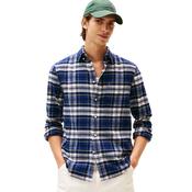 Mens Regular Fit Tartan Check Flannel Shirt - Preppy Navy - M image