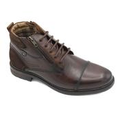 Mens Swatch Toe Cap Lace Up Boots - Brown - 11 image