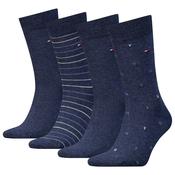 Mens 4-Pack Sock Tin Giftbox - Jeans Blue - 6-8 image
