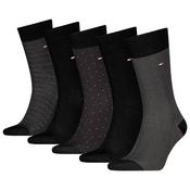 Mens 5-Pack Herringbone Socks Giftbox - Black - 6-8 image