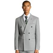 Mens Marino Double Breasted Suit Jacket - Grey - 42R image