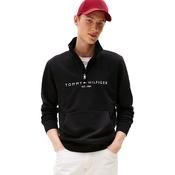 Mens Logo Fleece Quarter-Zip Sweatshirt - Black - XS image