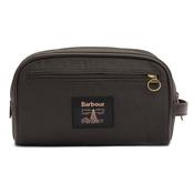 Waxed Washbag - Olive/Beacon - One