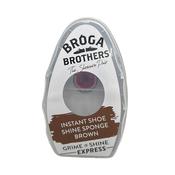 Instant Shoe Shine Sponge - Brown - One