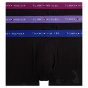 Mens Signature Repeat Logo Waistband 3-Pack Trunks - Black - S image