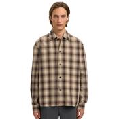Mens Micah Lano Check Overshirt - Chocolate Torte - S image