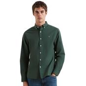 Mens Brewer Slim Fit Oxford Shirt - Poplar Green - 2XS image