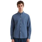 Mens Brewer Slim Fit Oxford Shirt - River Bed - 2XS image