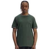 Mens Twin Tipped T-Shirt - Court Green/Snow White/Navy - XS image