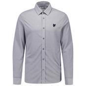 Mens Pique Interlock Tonal Eagle Shirt - Chambray Blue - XS image