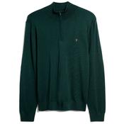 Mens Redchurch Merino Wool Quarter Zip Sweater - Poplar Green - S image