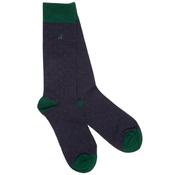 Mens Spotted Bamboo Socks - Navy - 7-11 image