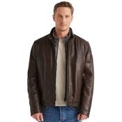 Mens Barney Leather Jacket - Brown - 38 image