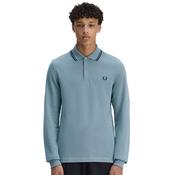 Mens M3636 Long Sleeve Polo Shirt - Stockport Blue/Navy - S image