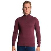 Mens Perpignan 1/4 Sweater - Plummed - M image