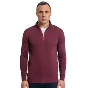 Mens Falcons 1/4 Zip Sweater - Plummet - M image