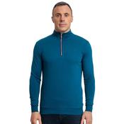 Mens Falcons 1/4 Zip Sweater - Petrol Blue - M image