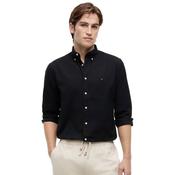 Mens TH Flex Regular Fit Poplin Shirt - Black - XS image