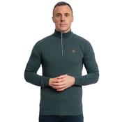 Mens Falcons 1/4 Zip Sweater - Dark Fern - M image