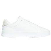 Mens Court Core Leather Trainers - White - 6 image