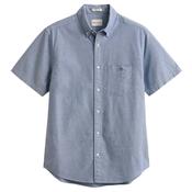Mens Classic Oxford Short Sleeve Shirt - College Blue - S image