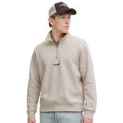 Mens Soho Printed Half Zip Sweatshirt - Moonbeam - XS image