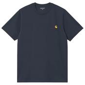 Mens American Script T-Shirt - Deep Night - XS image