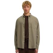 Mens Rick Regular Fit Oxford Shirt - Vetiver - S image