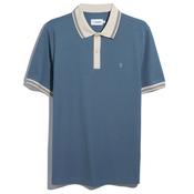 Mens Kimell Tipped Polo Shirt - Soft Blue - S image