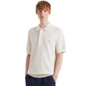 Mens Thornley Knitted Polo Shirt - Ecru - XS image